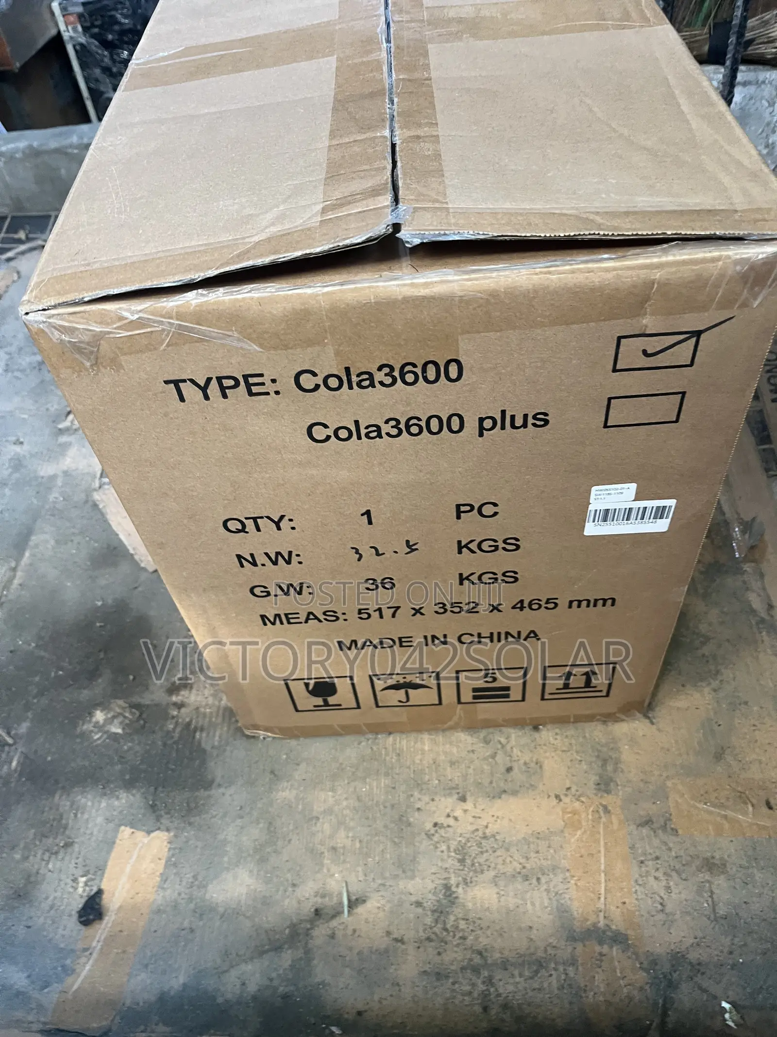 Cola3600 Solar Power Generator Available