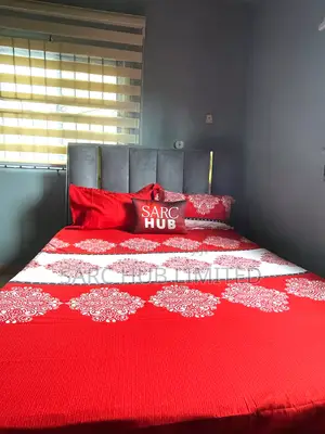 Crimson Blossom King Size Bedsheets
