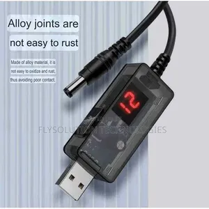 Power Bank Router USB 5v to Dc 9v 12v Converter Cable for Fan, Wifi