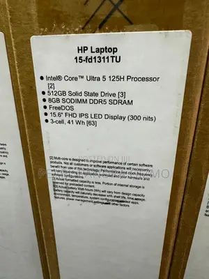 New Laptop HP 15 8GB Intel Core Ultra 5 SSD 512GB
