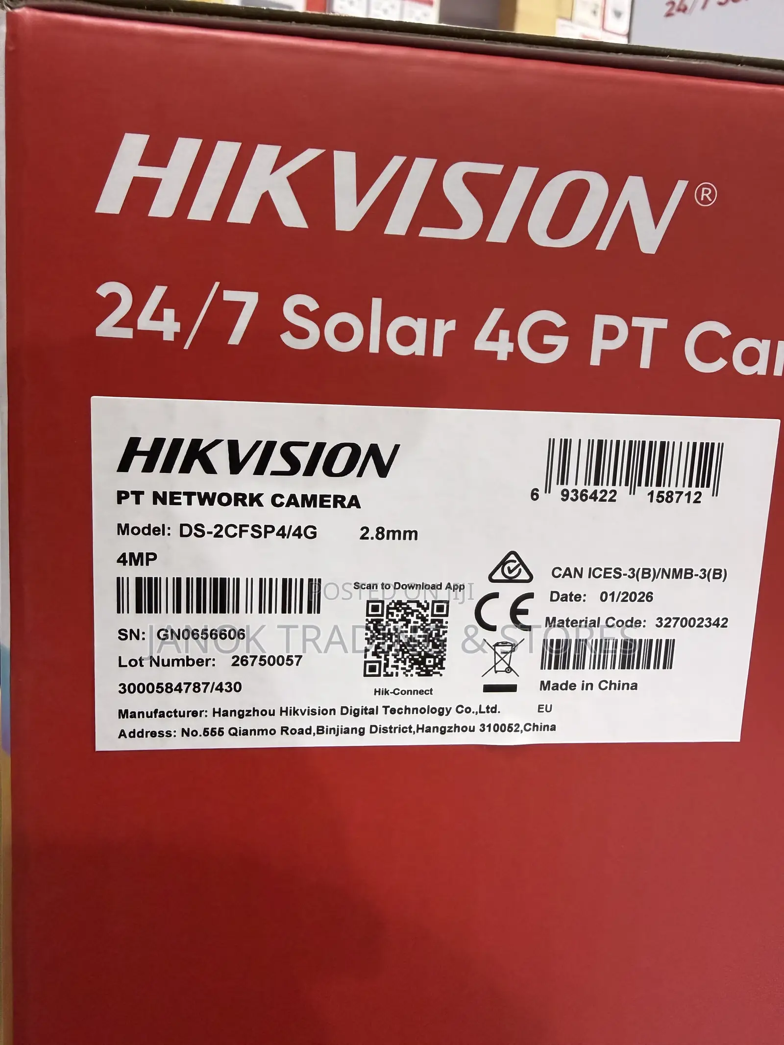 Hikvison Sp4 24/7 Solar 4g Pt Camera Ds-2cfsp4/4g