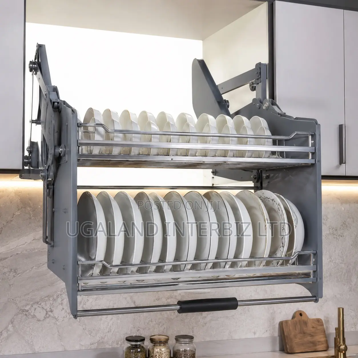 Pull Out Cabinet Plate Rack