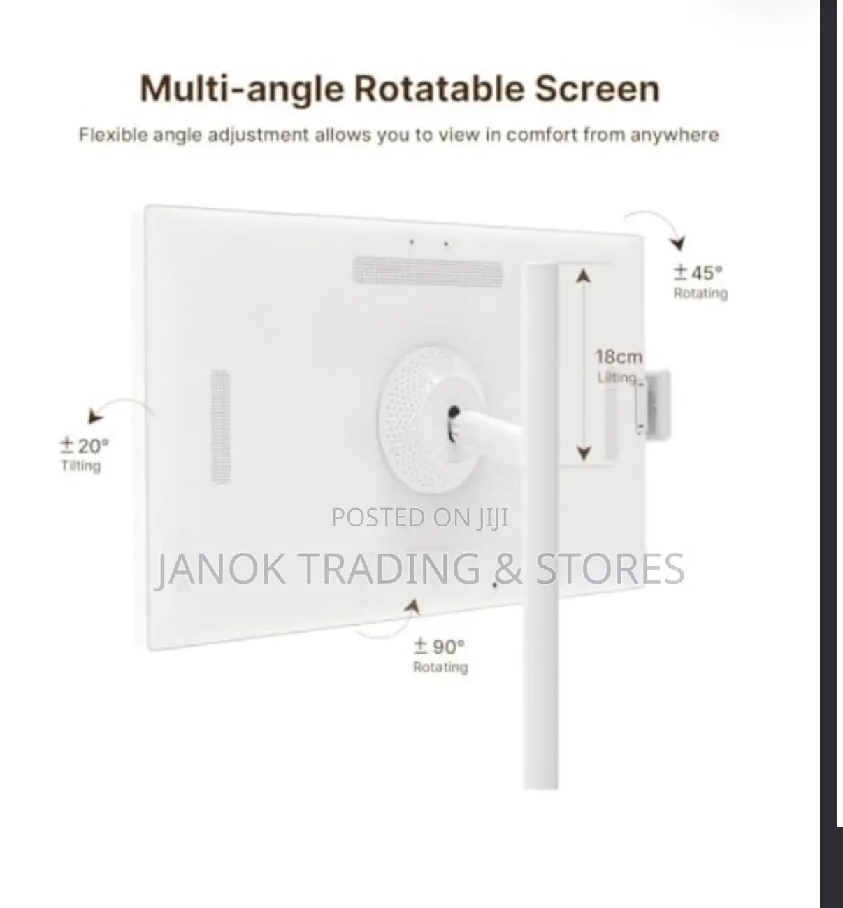 32” Portable Smart Screen 1080p Rotatable Touch Monitor