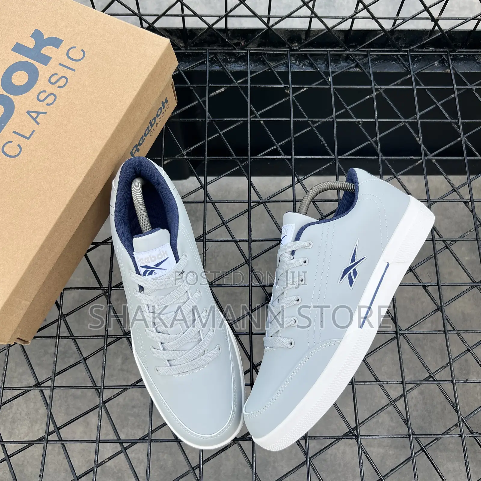 Original Reebok Slice Grey Blue Accents