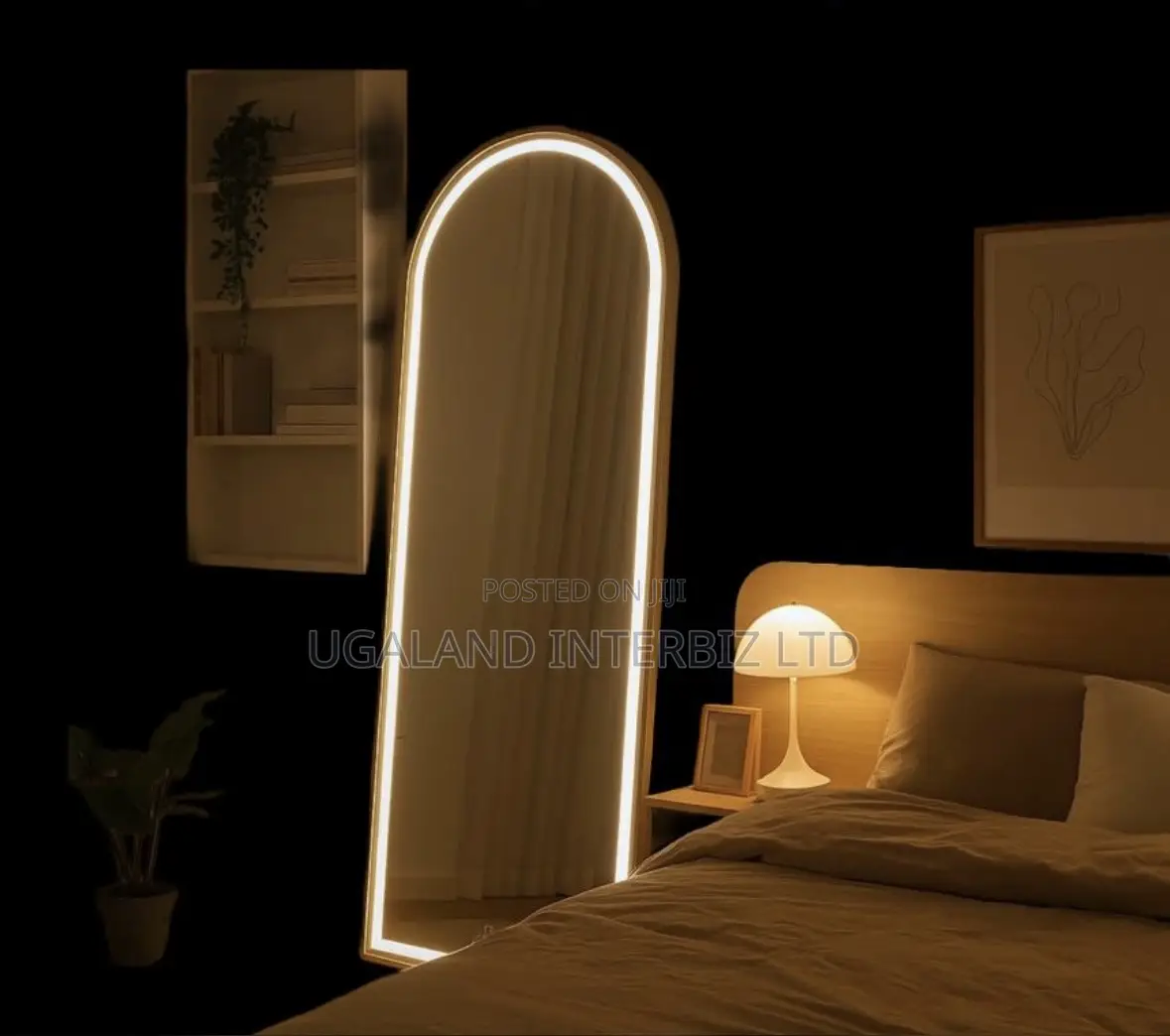 Modern Halo Arch Mirror