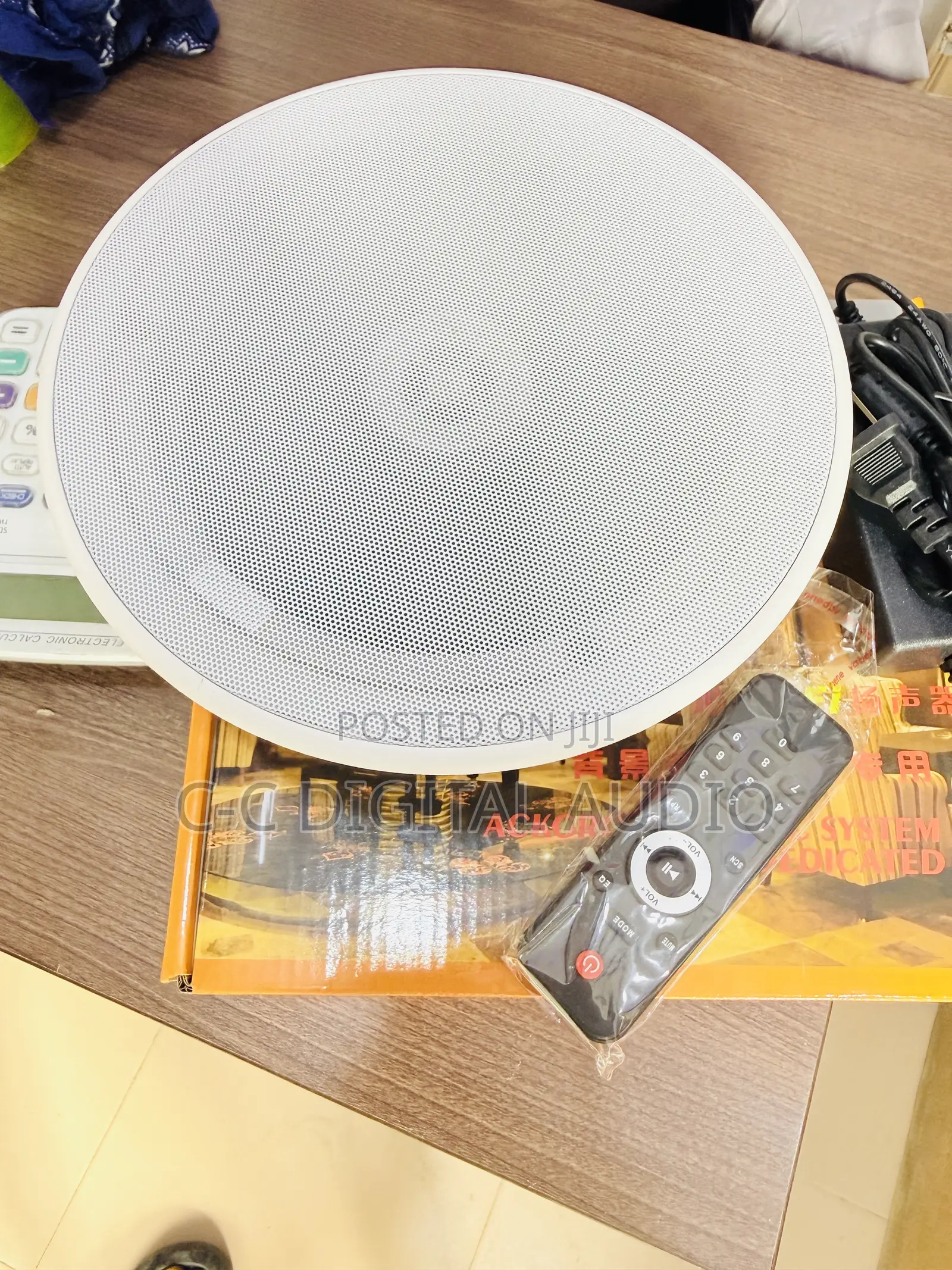 Frameless Ceiling Speakers With Remote Control