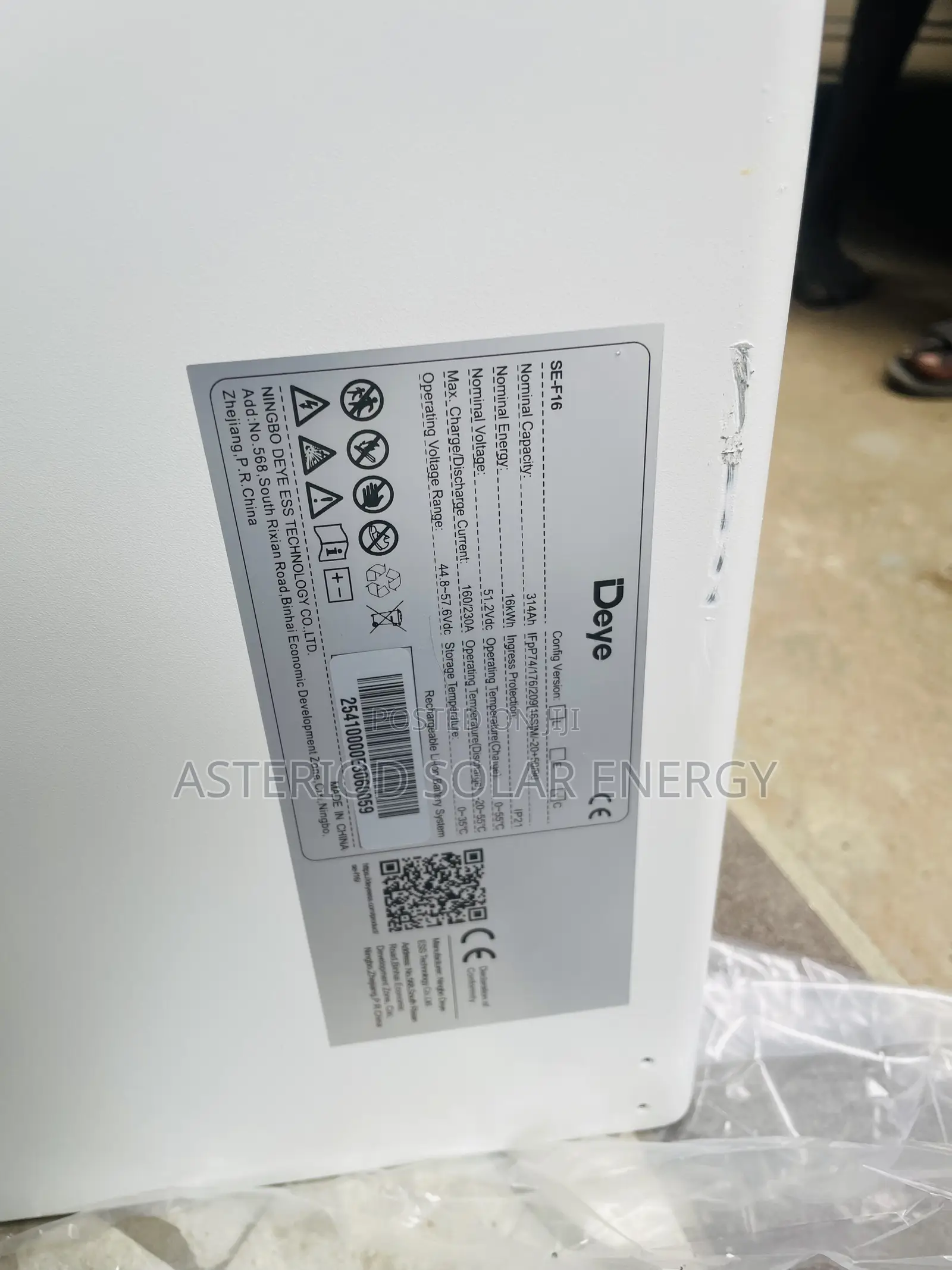 16kwh 48v Deye Lithium Ion Battery