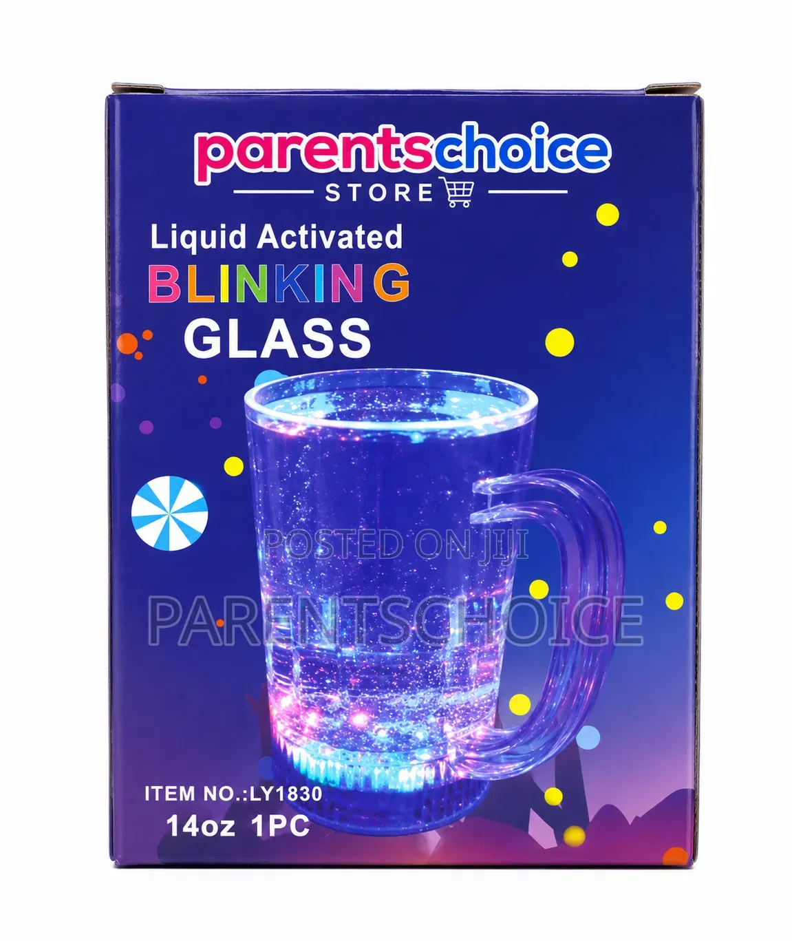 Liquid Activated Blinking Glass – 14oz