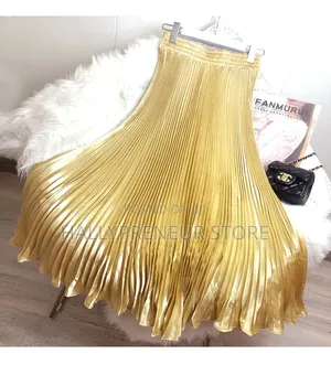 Miyaki Luxury Pleated Skirt Maxi Skirt