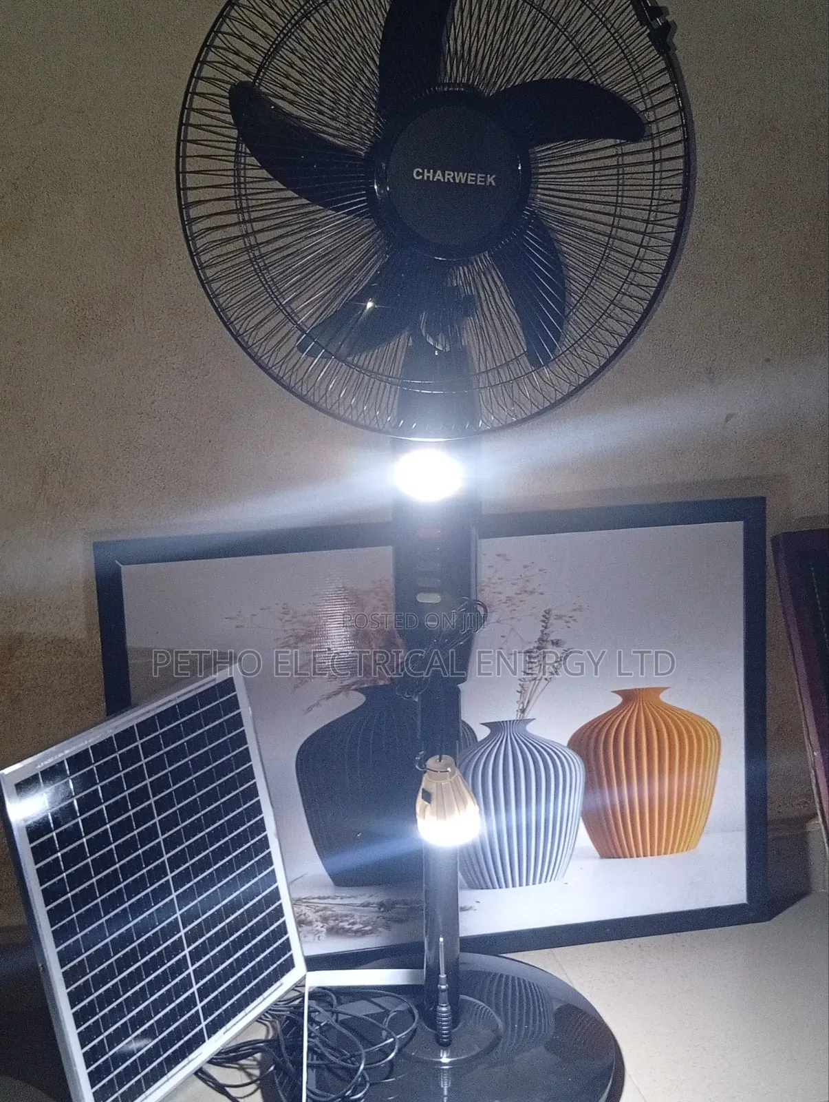 Solar Rechargeable Fan