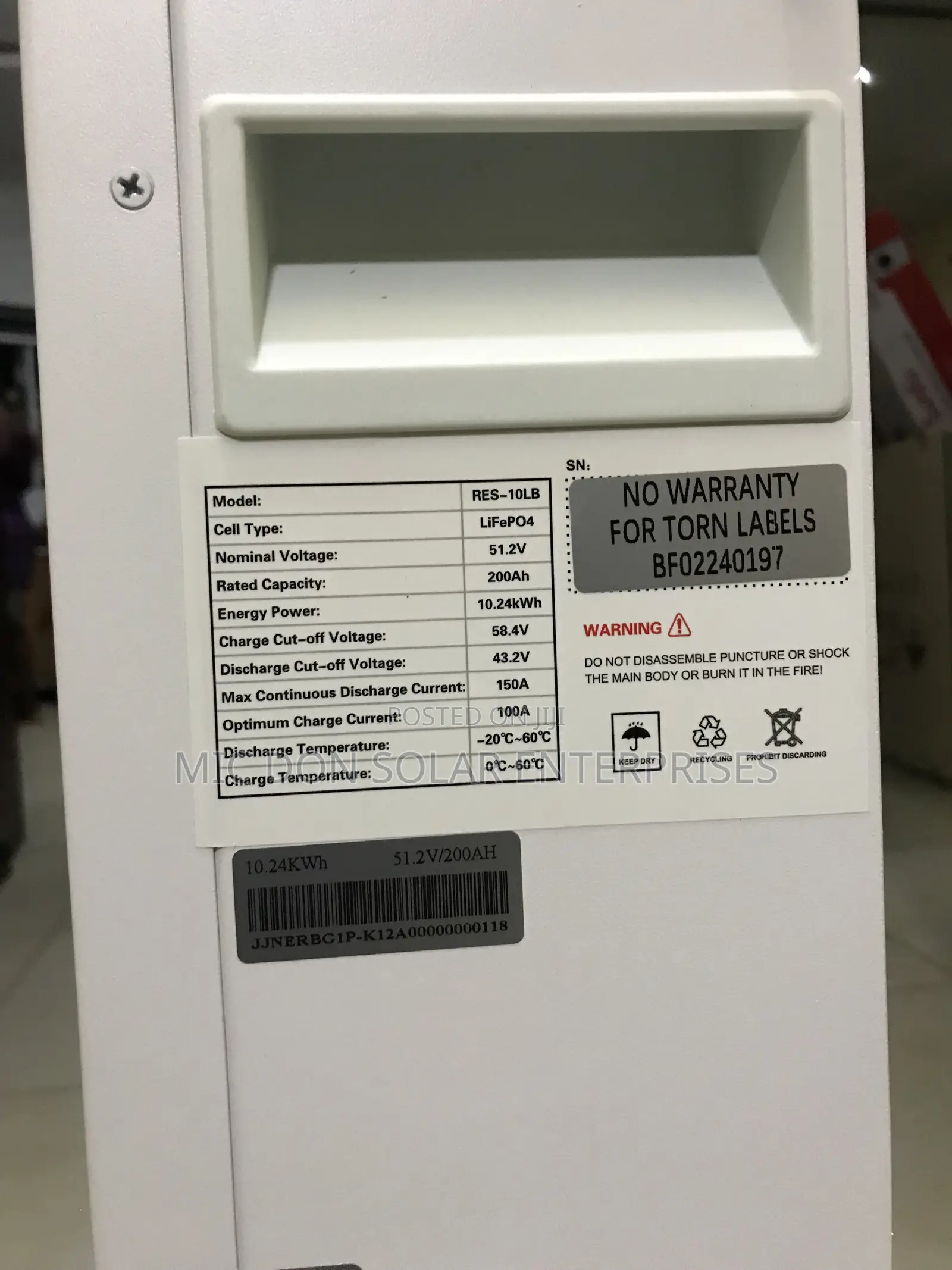 Hyperpower 10kwh Lithium Battery