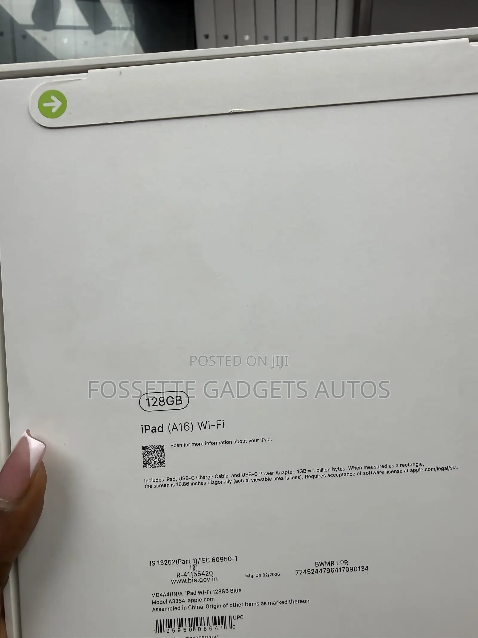 New Apple iPad (2025) 128 GB Blue