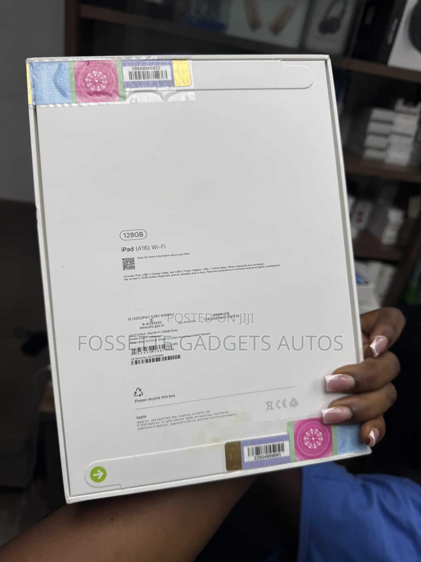 New Apple iPad (2025) 128 GB Silver