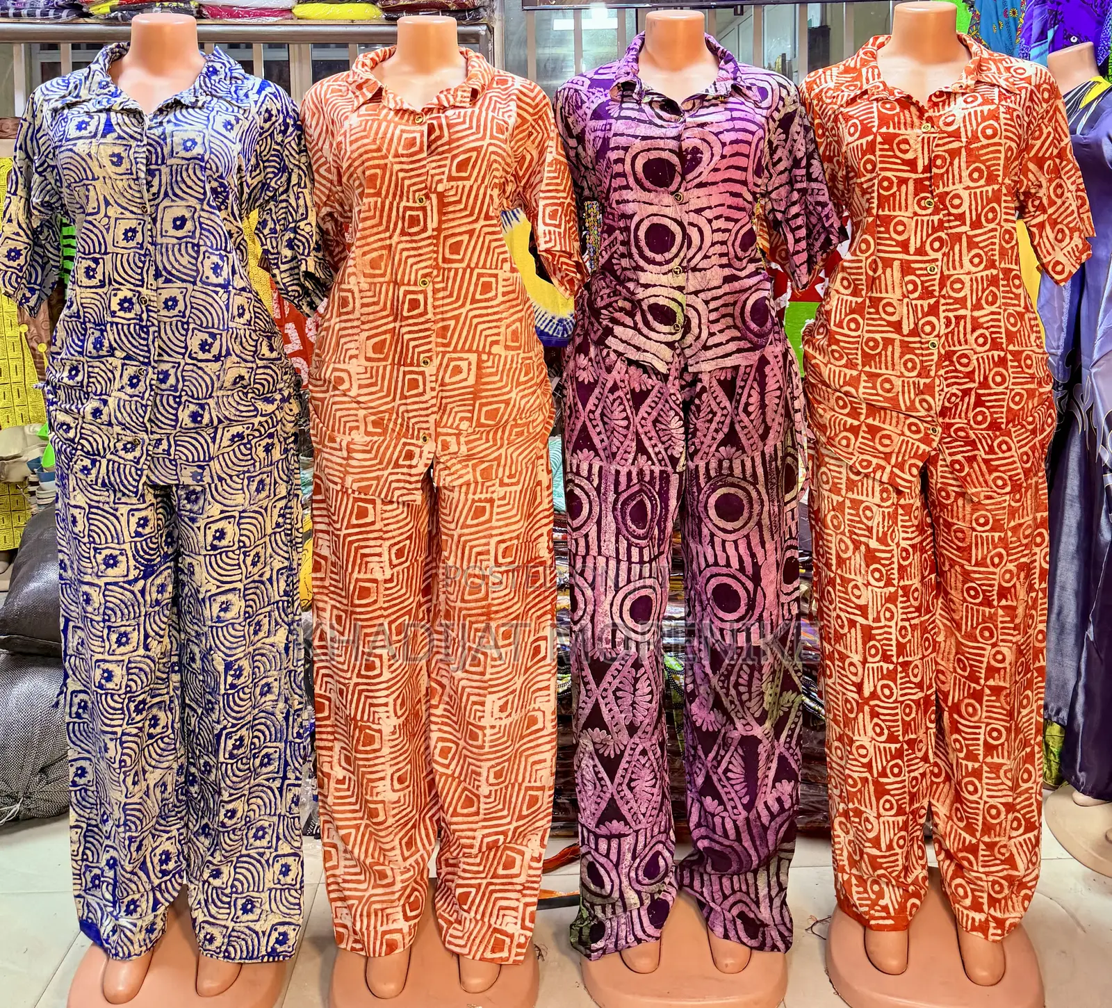 Two Piece Adire Silk