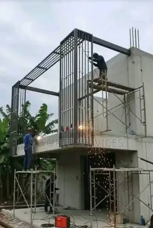 Modern Steel Pergola Frame Construction