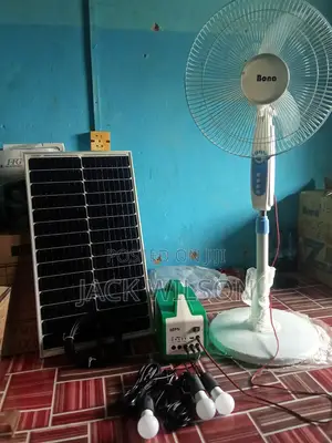 Solar Panel Rechargable Fan
