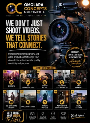 Professional Videographer in Lagos | Events, Music Video Documentary