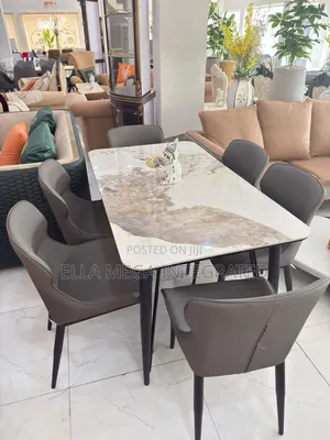 Dinning Marble Top Set by 6 Seaters