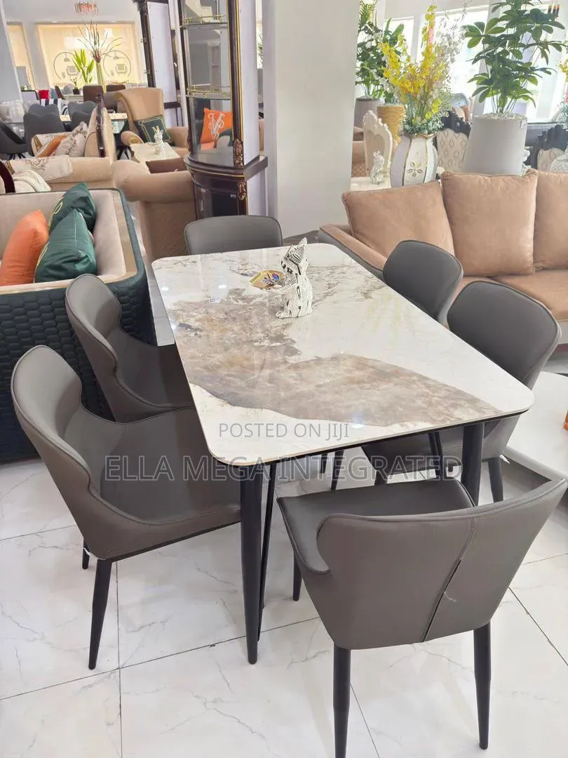 Dinning Marble Top Set by 6 Seaters