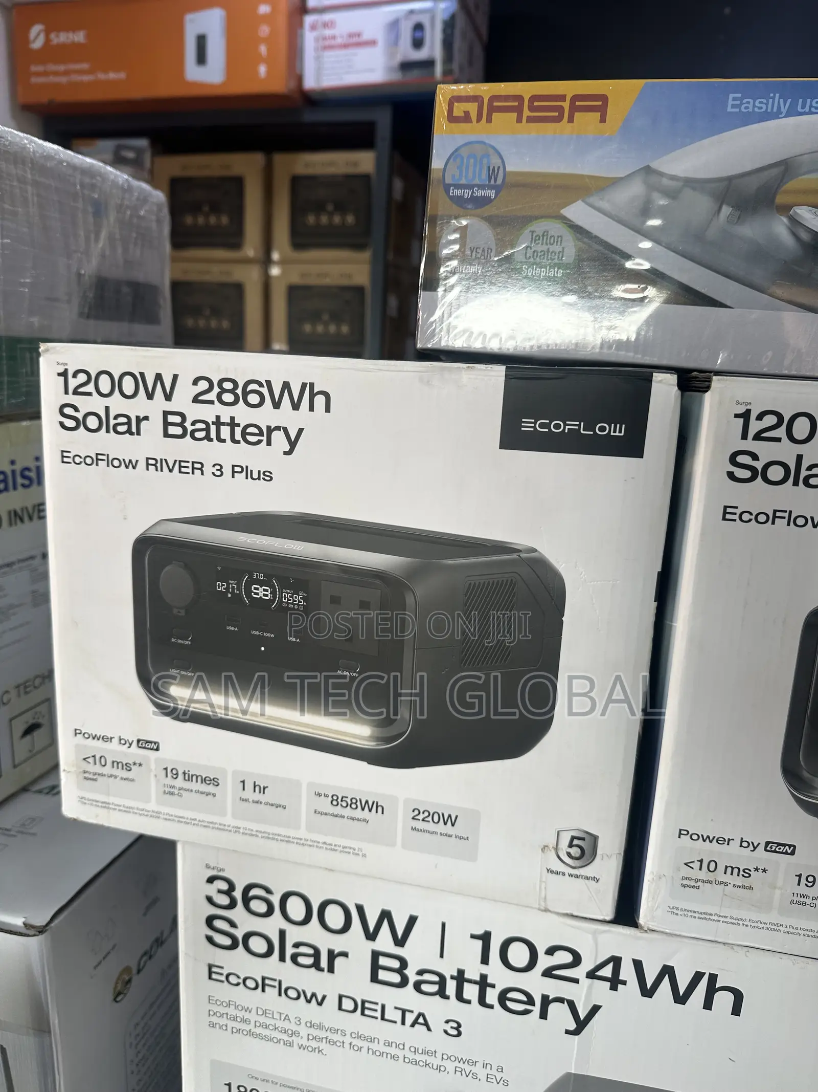1200w Eco Flow Solar Generator