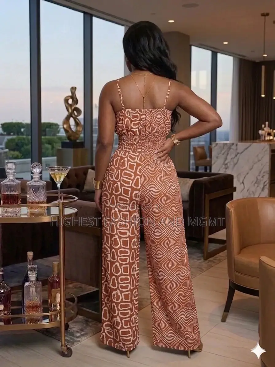 Backless Jumpsuit With Small Strap - Style 693