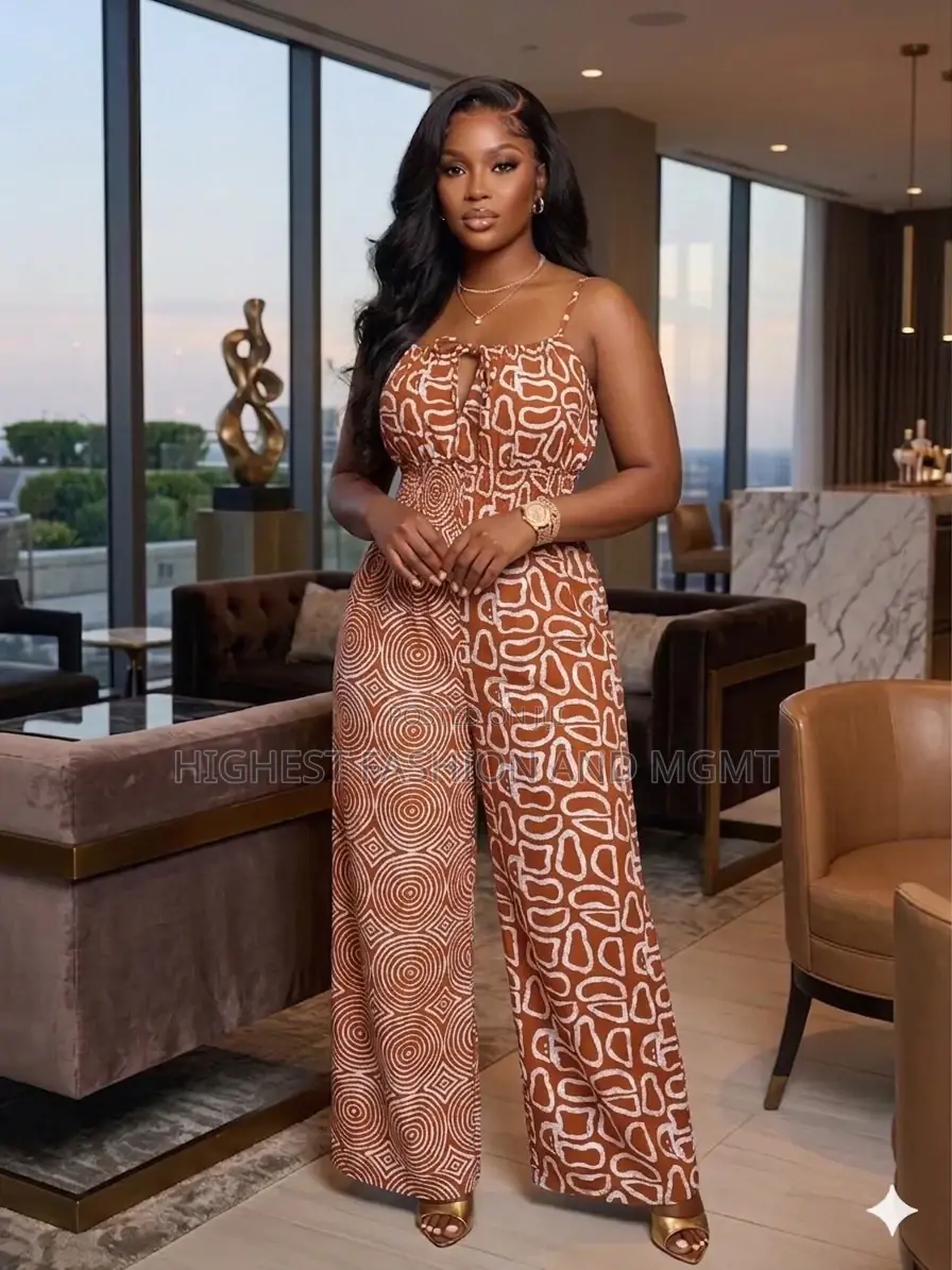 Backless Jumpsuit With Small Strap - Style 693