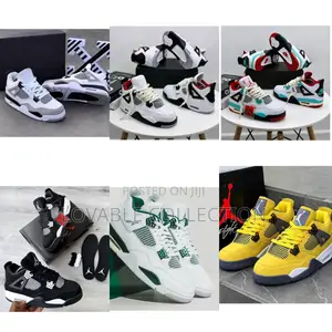 Nike Air Jordan 4 "Chunky Lace" Triple X Sneakers