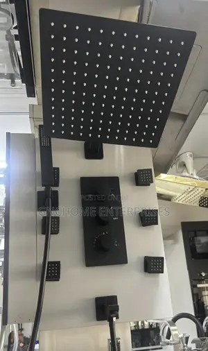 Executive 6 Ways Condict Shower Black With Body Jet