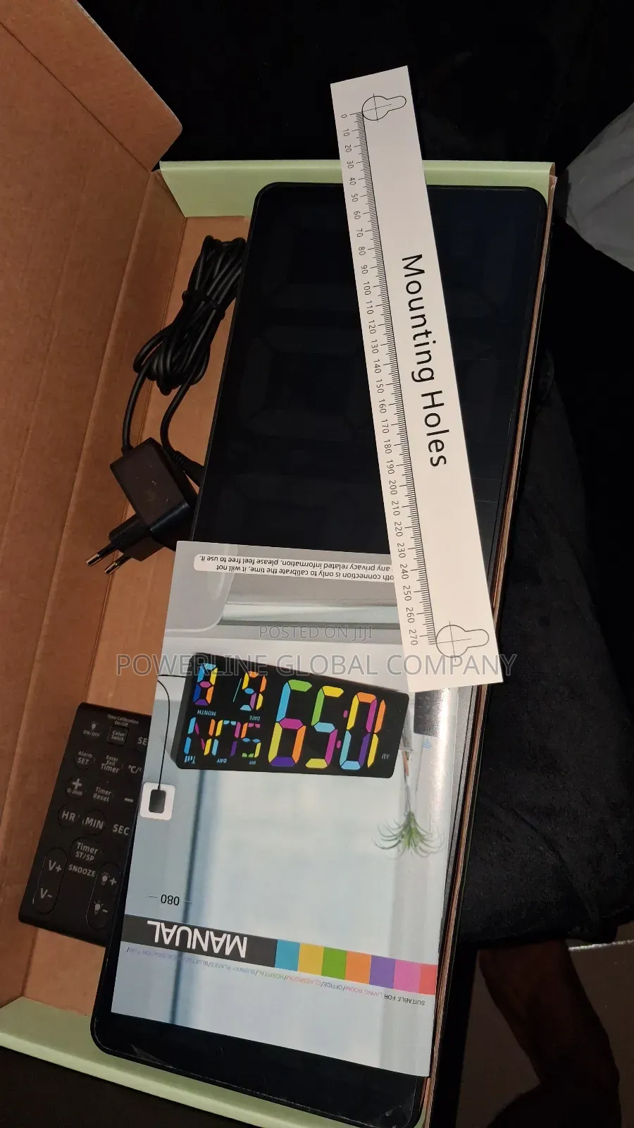 Digital Wall Clock With Count Down/ Alarm/ Bluetooth/ Battery/ Remote