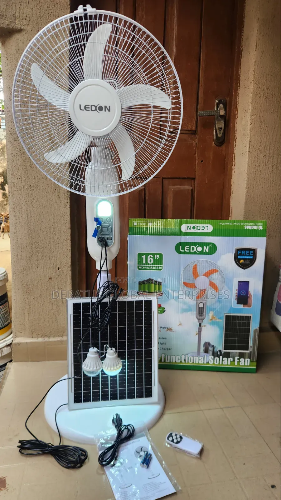 Ledon 16" Solar Fan
