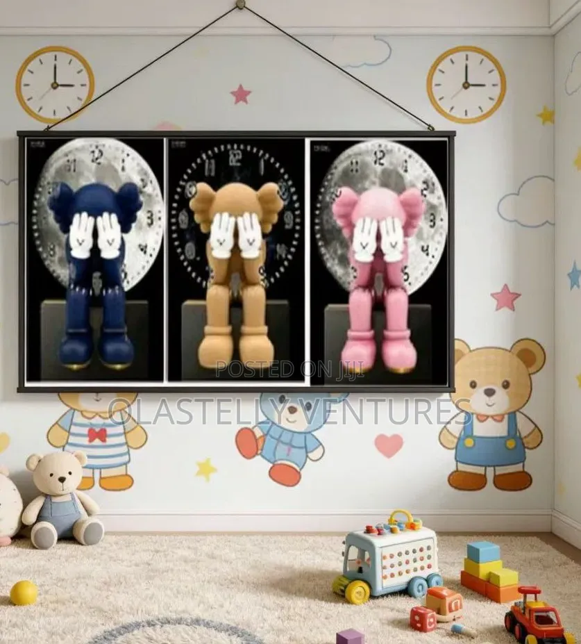 40by60cm Kaws Frame Wall Clock
