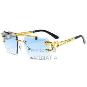 Trendy Vintage Rimless Sunglasses