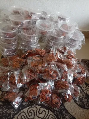 Kilishi a Dried Beef Spiced With Pepper Groundnut Ginger and Garlic