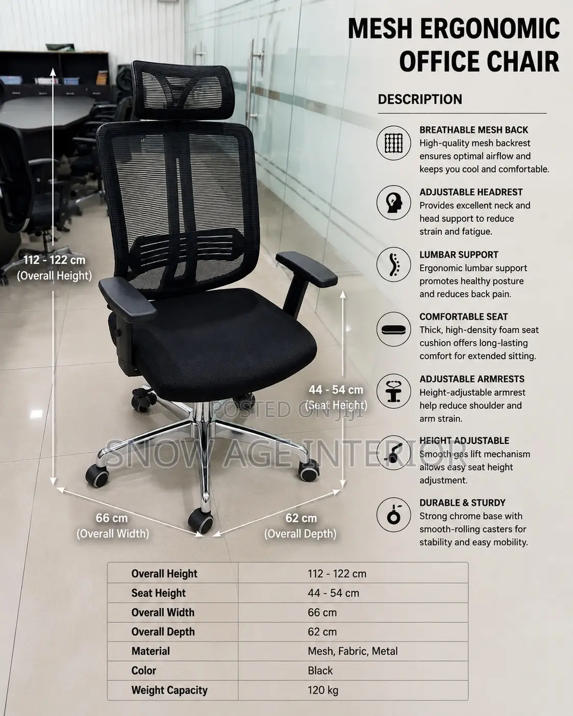 Aeromesh Executive Chair (Office Chair)
