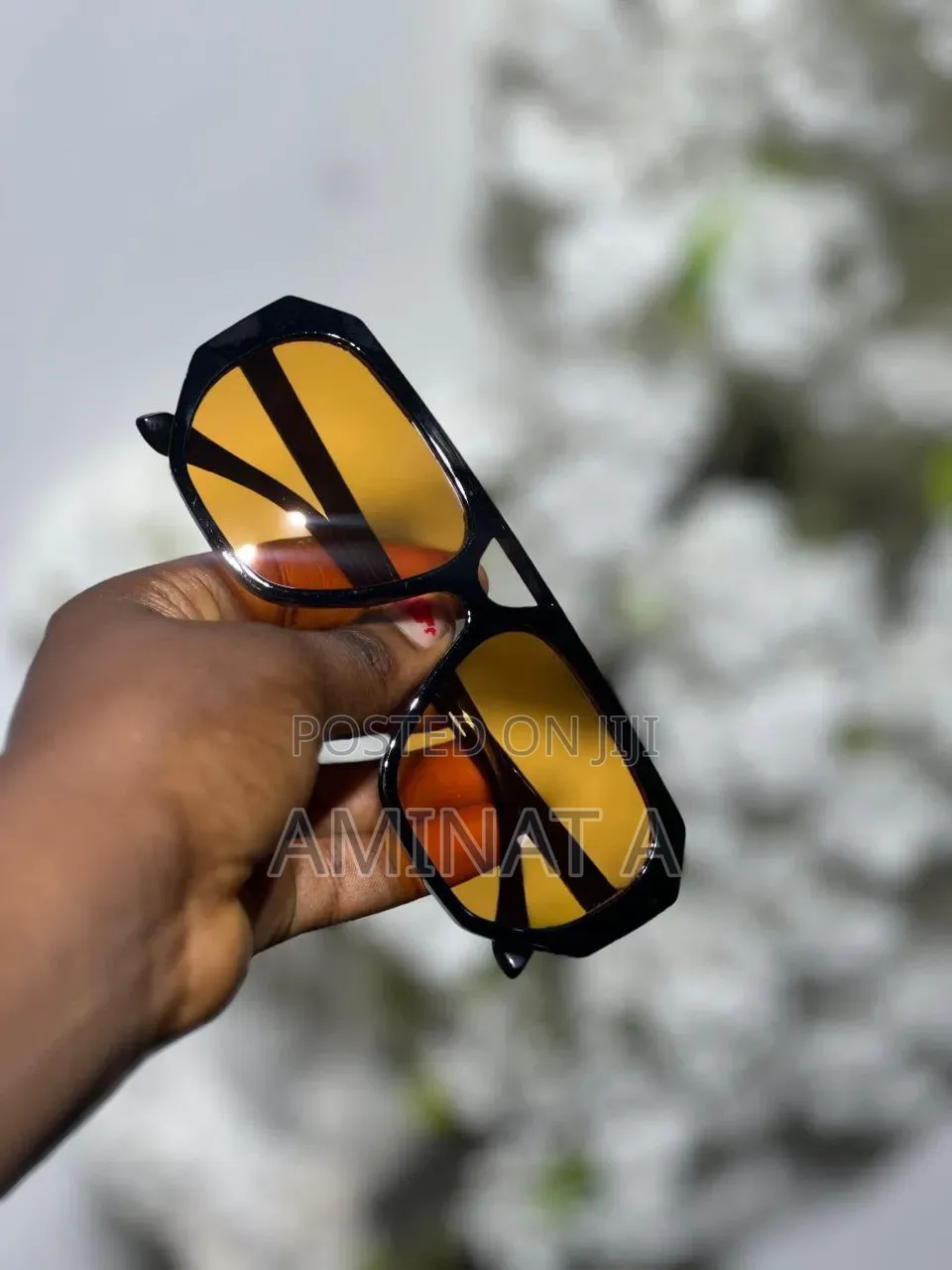 Trendy Double Beam Polygon Sunglasses