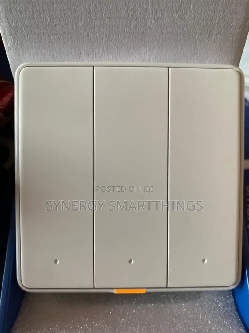 C-Smart Zigbee 3 Gang Button Switch With Alexa- Google Assistant White