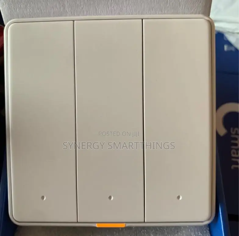 C-Smart Zigbee 3 Gang Button Switch With Alexa- Google Assistant White