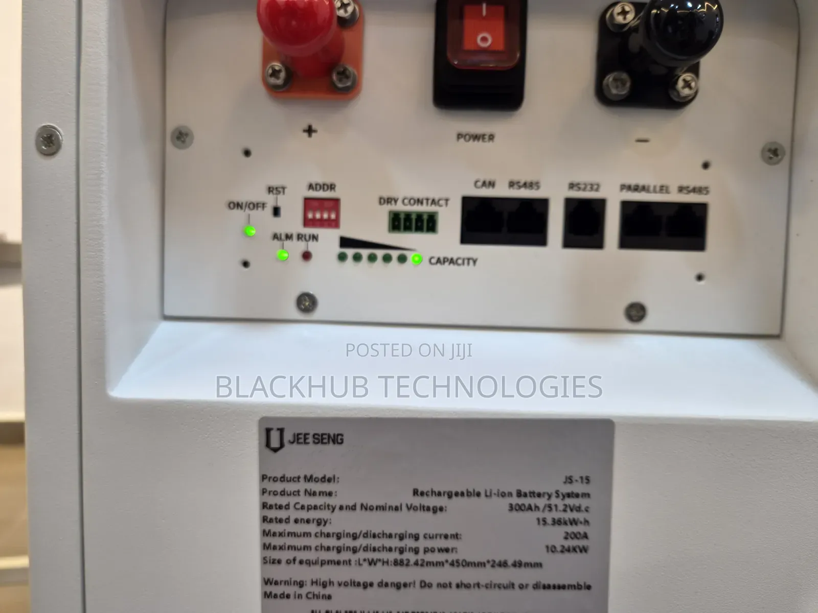 Jee Seng 15kwh Lithium Battery With Bluetooth, Fire Extinguisher, Wifi