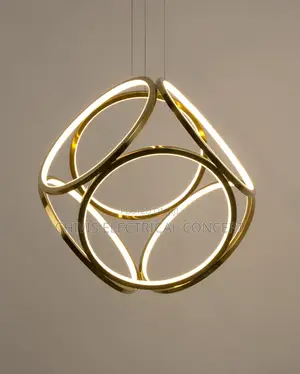 Stainless Steel Chandelier Light Luxury Living Room Lamp Restaurant