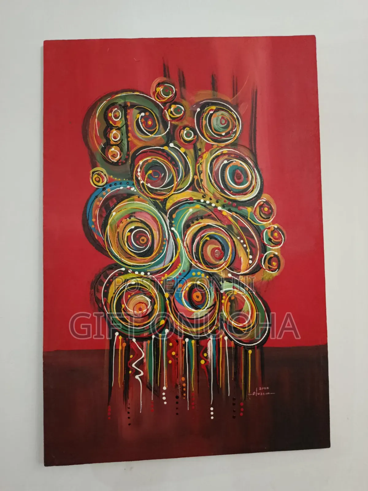 Original Olatunji Canvas Painting