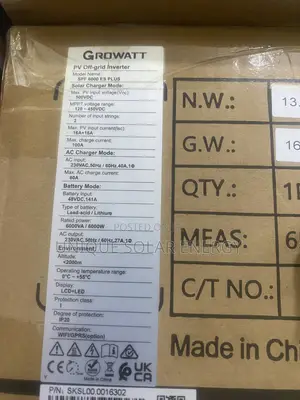 Growatt 6kva 48v Inverter