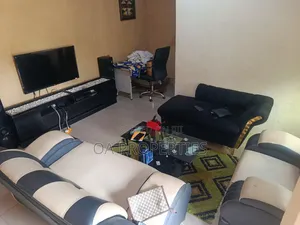 Tv Console With Led Light for Sale at Bodija Ibadan.43inchessmart Tv