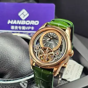 High Quality Hanboro Leather Style Watch Automatic for Men’S