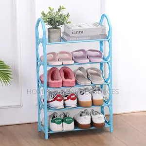 Mini 5 Step Durable Plastic/Steel Rod Shoe Rack