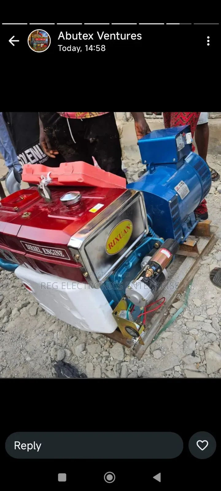 Rixuan 1115 Diesel Generator Basic