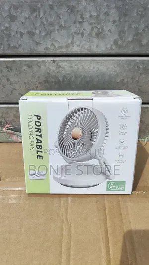 Portable Rechargeable Folding Fan - With Long Lasting Battery