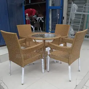 4 Seater Outdoor Ratten Furniture / Restaurant Set