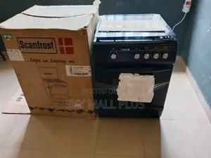 Scanfrost 4 Burner Gas Cooker With Oven Black