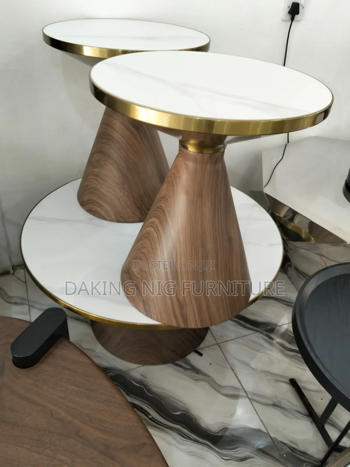 A Centre Table With Two Stools