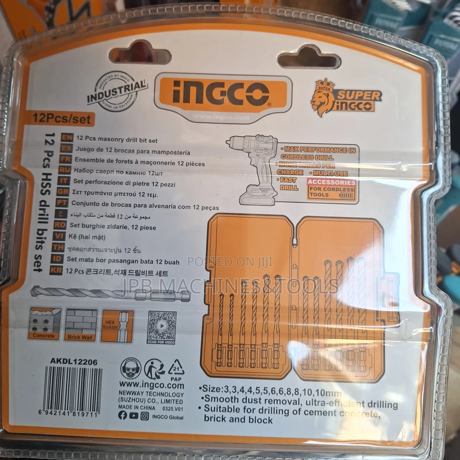 Hexagonal Concrete Bit Set